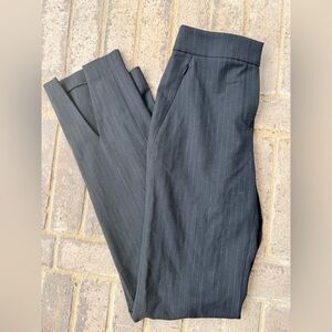 Elie Tahari Charcoal Pinstripe Trousers